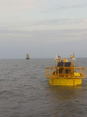 9m schwimmende Lidarbooj Boote Lokaldatenspeicher