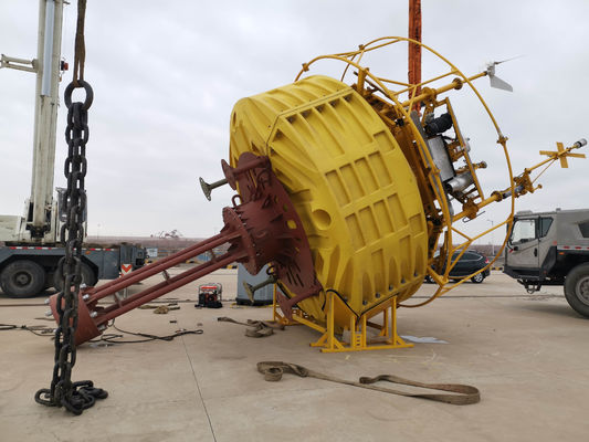 Unterstützung bei der Installation von schwimmenden LIDAR-Bojen für Offshore-Windkraftanlagen